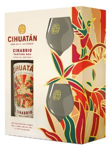 Coffret Cihuatan Cinabrio 12 ans + 2 Verres - PRO